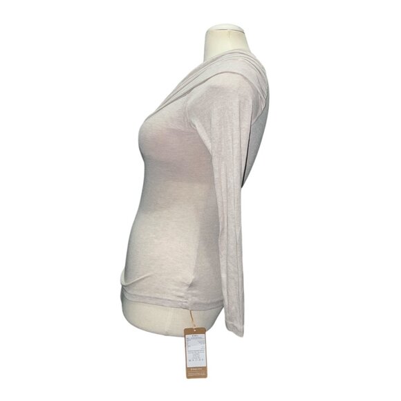 OGL Long Sleeve Wool Blend Crew Neck Fitted CasualBlouse with Padding Sz Large - Picture 7 of 9